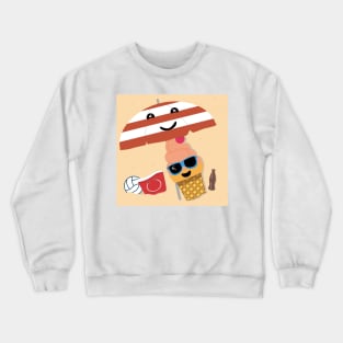 Ice cream at the beach Crewneck Sweatshirt